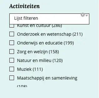 Scherm activiteiten