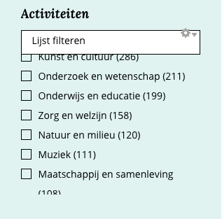 Scherm activiteiten